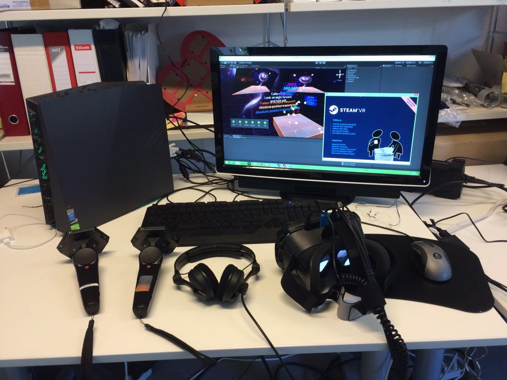 Holodance on Unity, HTC Vive on the Desk